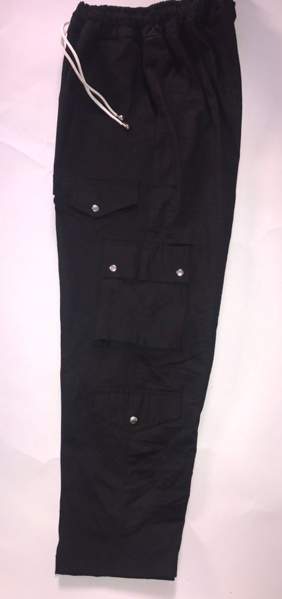 Classic Black Cargo With Button