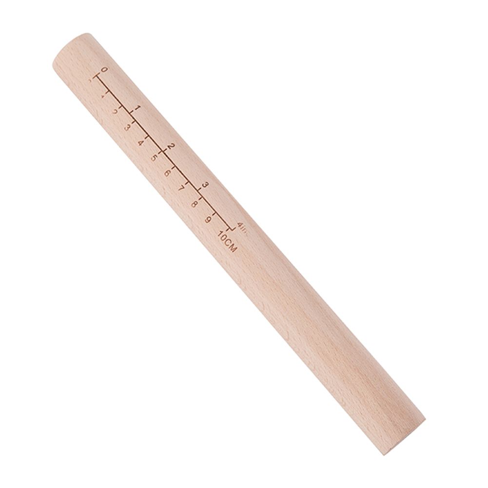 Wooden Rolling Pin Non-stick Dough Cookie Biscuit-Wood Color