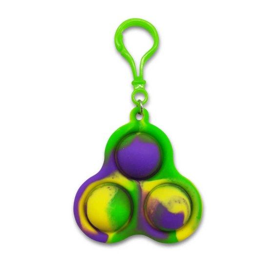 Triple Pop Push Poppers Key Chain