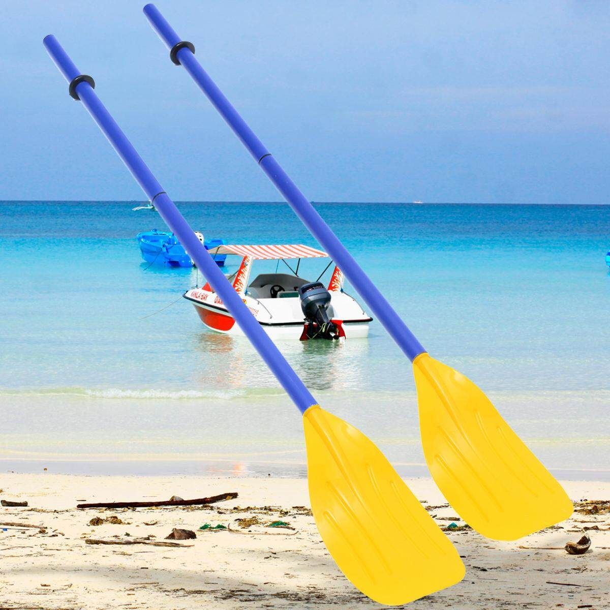 Kayak Paddles Intex French Oars, 1 Pair, 48-inch Yellow+Blue
