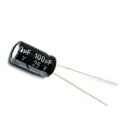 Electrolytic Capacitor - 25pcs - 100uf - 25V