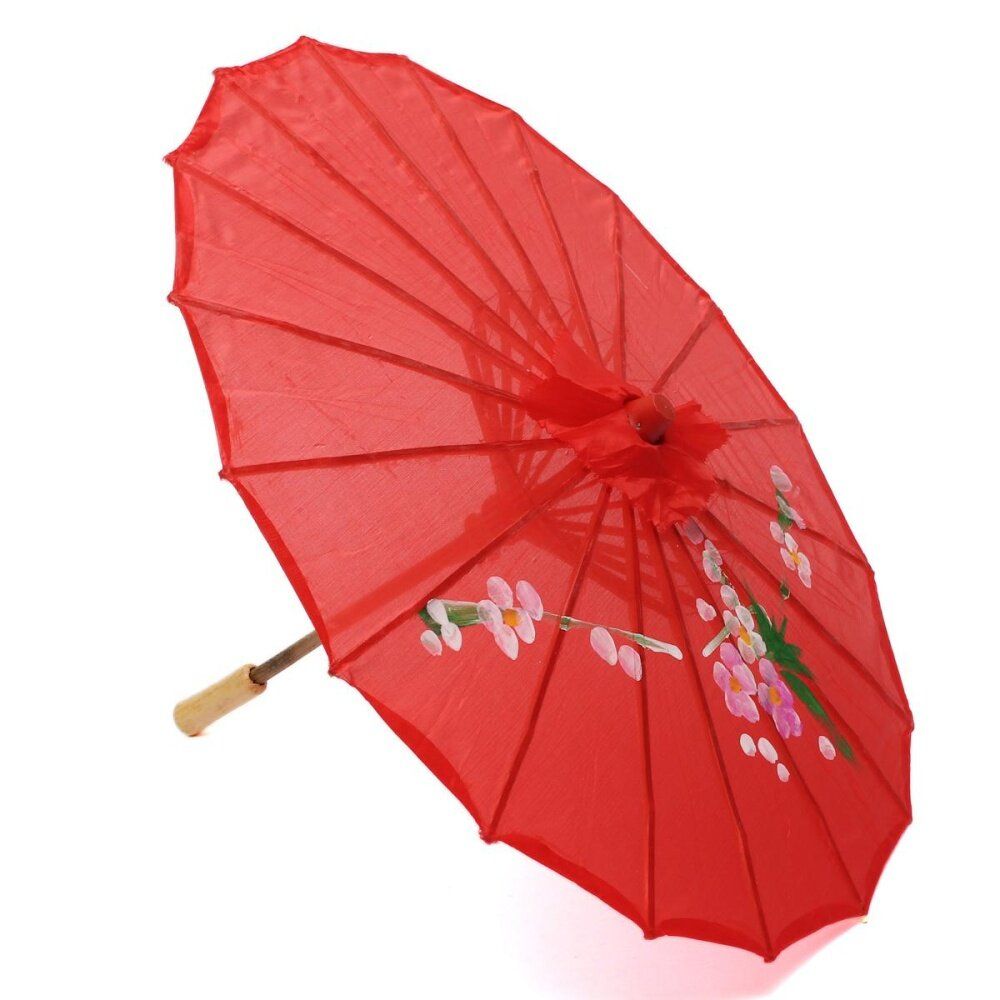 Chinese Tradition Handmade Retro Oiled Paper Bamboo Folk Dancing 57CM