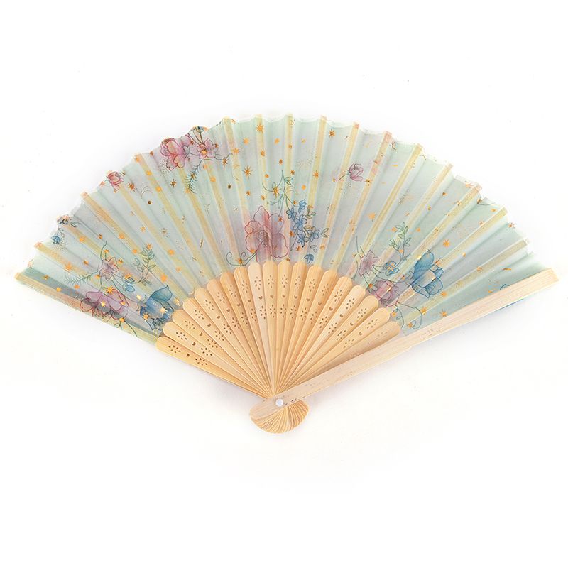 Portable Mini Folding Travel Fan Folding Hand Cloth Style Fan 1PC Shape Cream Small Fan Ice Cute Japanese Fan