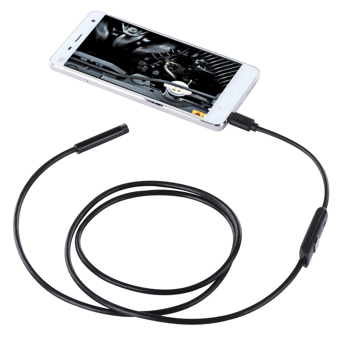 Waterproof Micro USB Endoscope Snake Tube Inspection Camera With 6 LED Forest OTG Android Phone, Length: 1m, Lens Diameter: 7mm