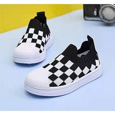 Kids Breathable Socks Casual Sneakers - Black