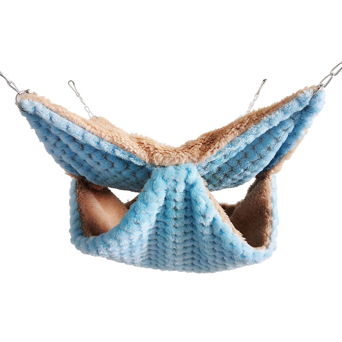 Hamster Den Ferret Rat Squirrel Plush Bed Sleeping Bag Blue