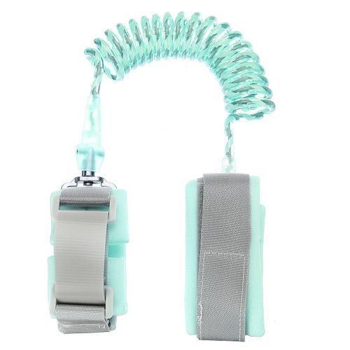 Adjustable Kids Safety Harness Child Wrist Leash Anti-lost Link Children Belt Walking Assistant Baby Walker Wristband Green Reflective 1.5m