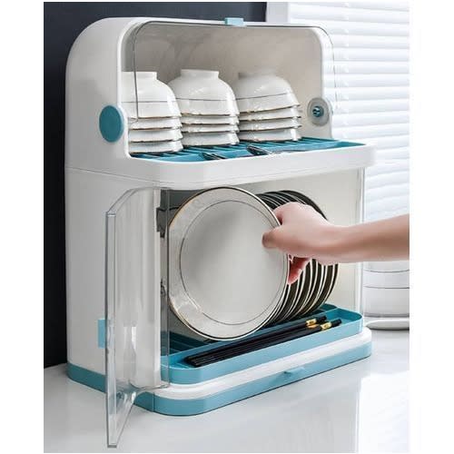 Elegant 2 Tier Plastic Rack With Cover