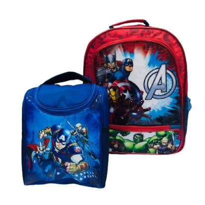 Marvel Avengers Back To School Backpack School Bag With Matching Lunch Bag