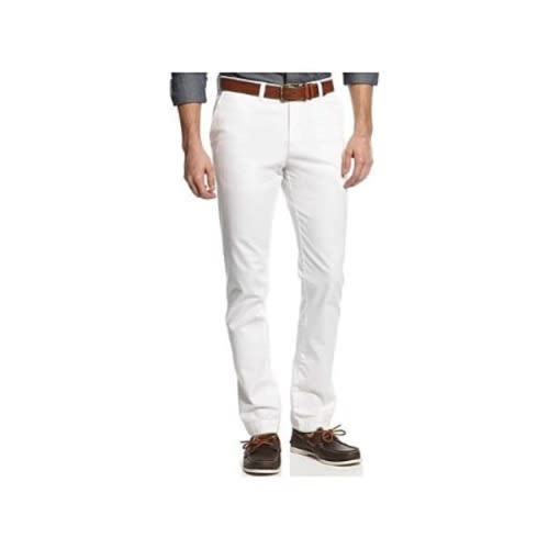 Men Pencil Chinos Trouser - White