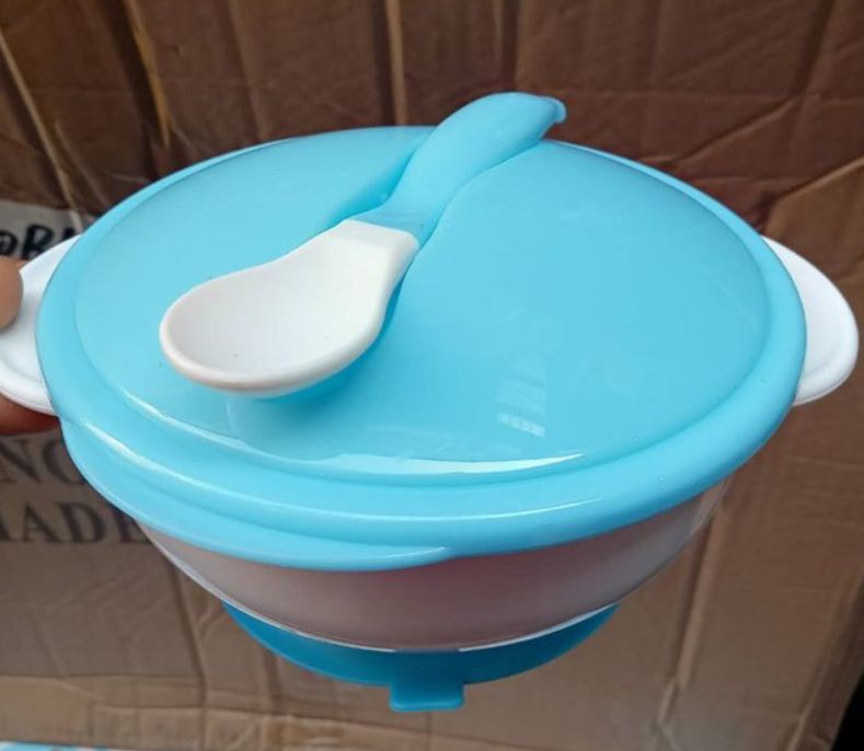 2 In 1 Baby Plastic Plate And Spoon