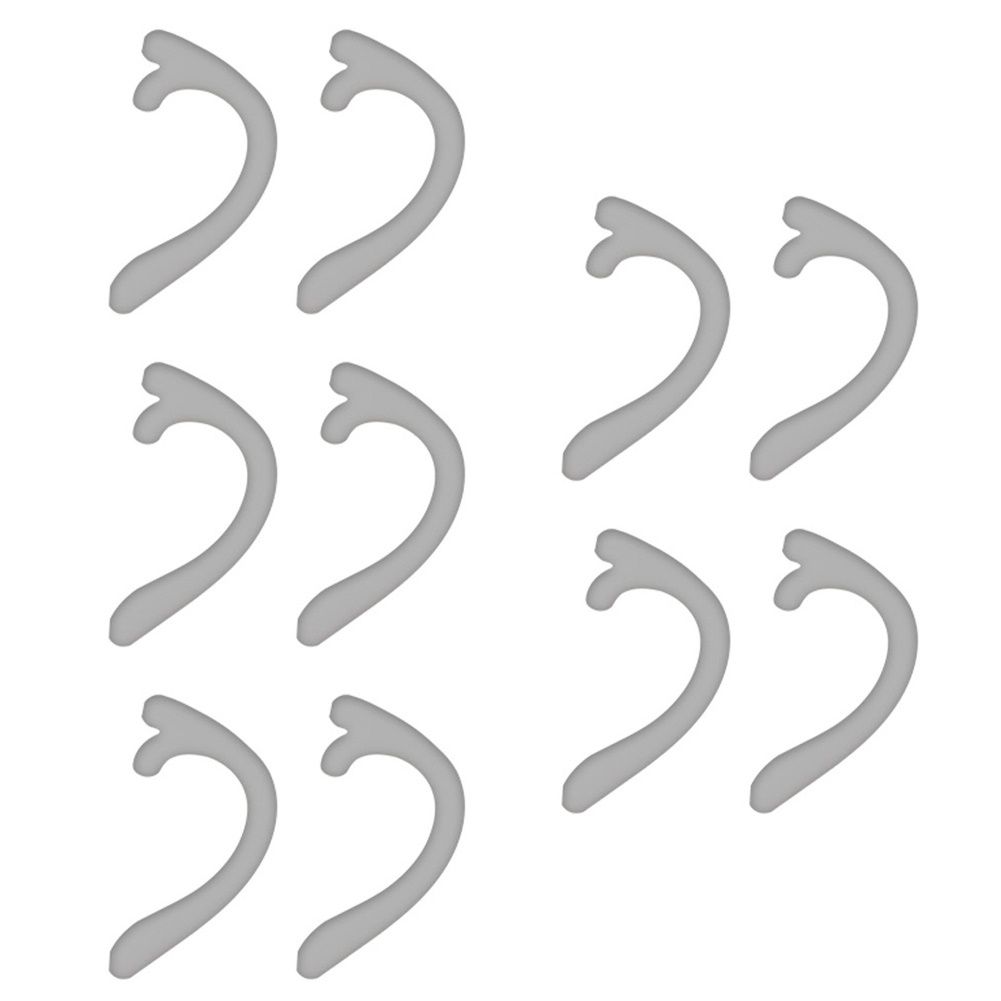 5Pairs Reusable Silicone Non Slip Face Cover Ear Pain-Grey