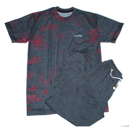 Men's Flo Tshirt And Dark Grey Joggers