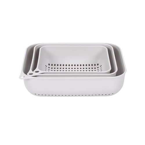 Set Of Square Colander Strainer - 3pieces