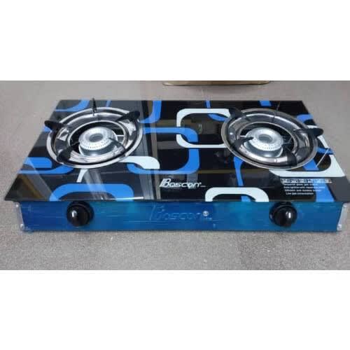 2 Burner Glass Top Table Gas Cooker
