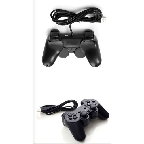 PC Game Pad Single PC Controller Game Pad Wired- Black