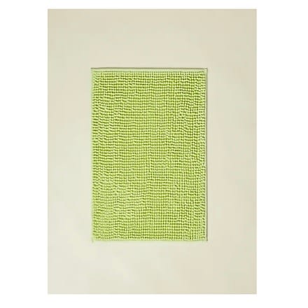 Chenille Bath Mat - 40x60 Cm - Green