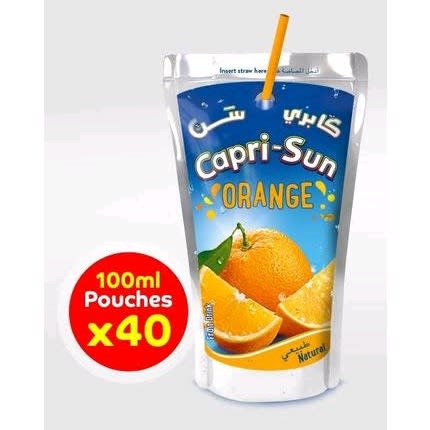 Capri-sun Orange Fruit Drink - 100ml&times;40