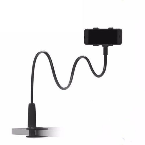 Double  Hu K  Ral Base Desktop Mobile Phone Holder Mobile Phone Lazy Holder-black-13cm