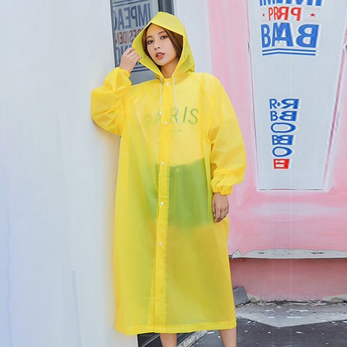 Fashion EVA Women Raincoat Waterproof Outdoor Travel-