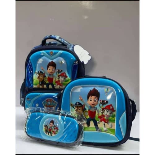 3 Set Trolley Paw Patrol School Bag