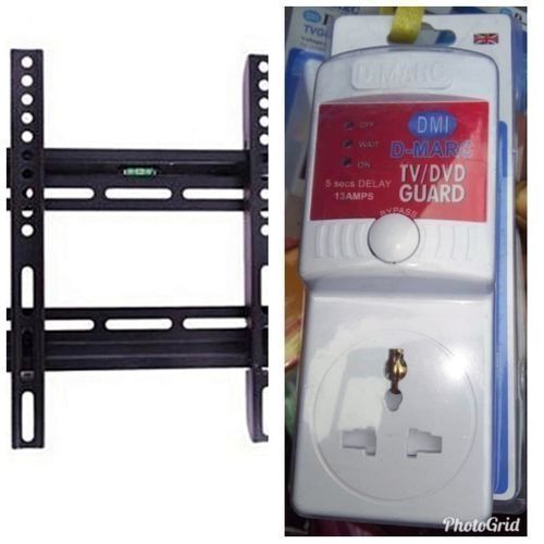 15-55 Inches LED/LCD TV Wall Hanger/Bracket + D-marc Universal TV Guard Surge Adapter