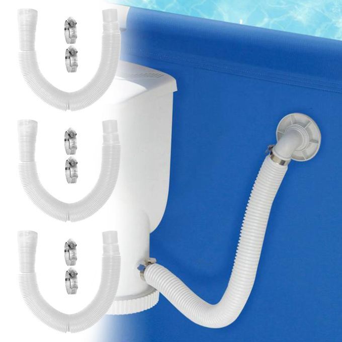 Pool Pump Replacement Hose Filter Pump Hose White 3Pcs