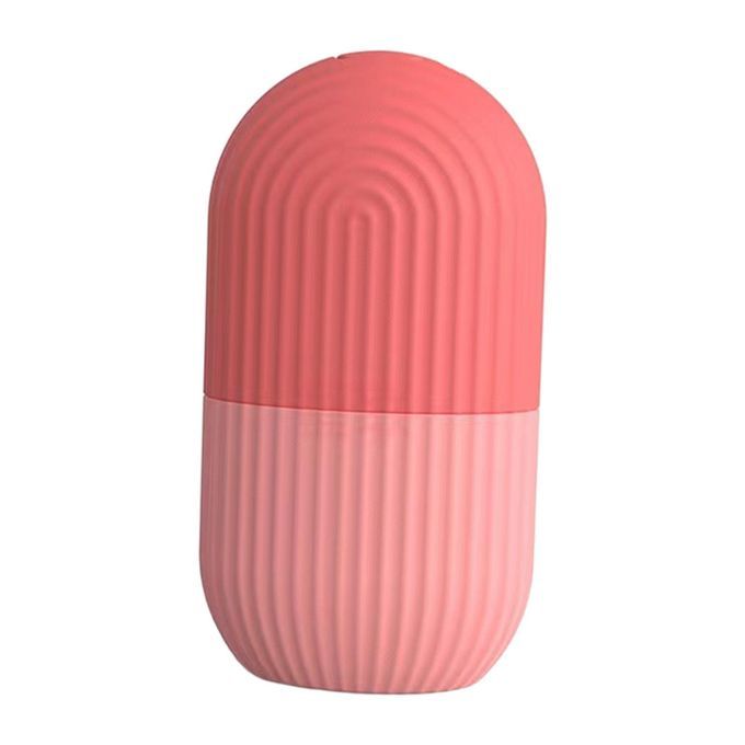 Face Ice Roller Facial Massager Silicone Ice Mold Tool For Pink