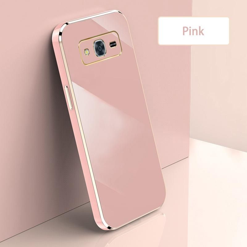 Ultra Thin Plating Phone Case for Samsung Galaxy J2 Prime Grand Prime Plus Lens Protection soft Phone Back Cover-Pink