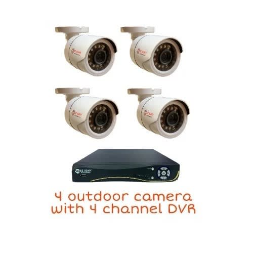 Ahd 4 Outdoor Bullet Cameras With 4 Channel Dvr