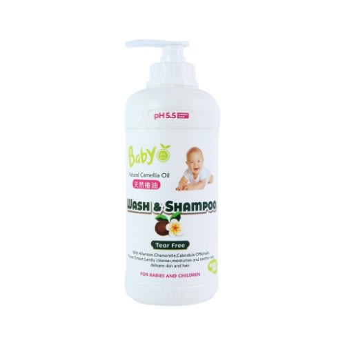 Bubula Baby Camellia Oil Wash & Shampoo 1000ml