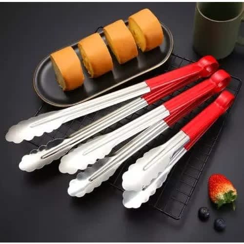 Kitchen Food Clip Barbecue Tongs - Set Of 3