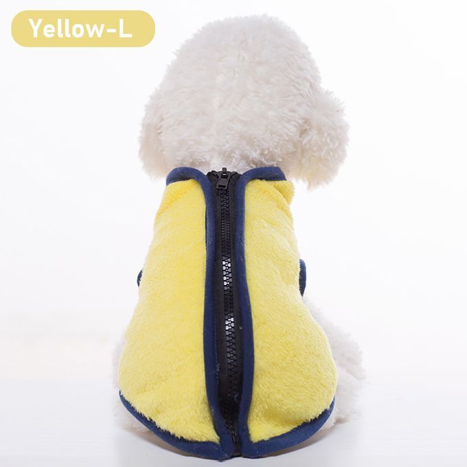 Warm Fleece Dog Pet Vest Jacket Winter Dog High Collar