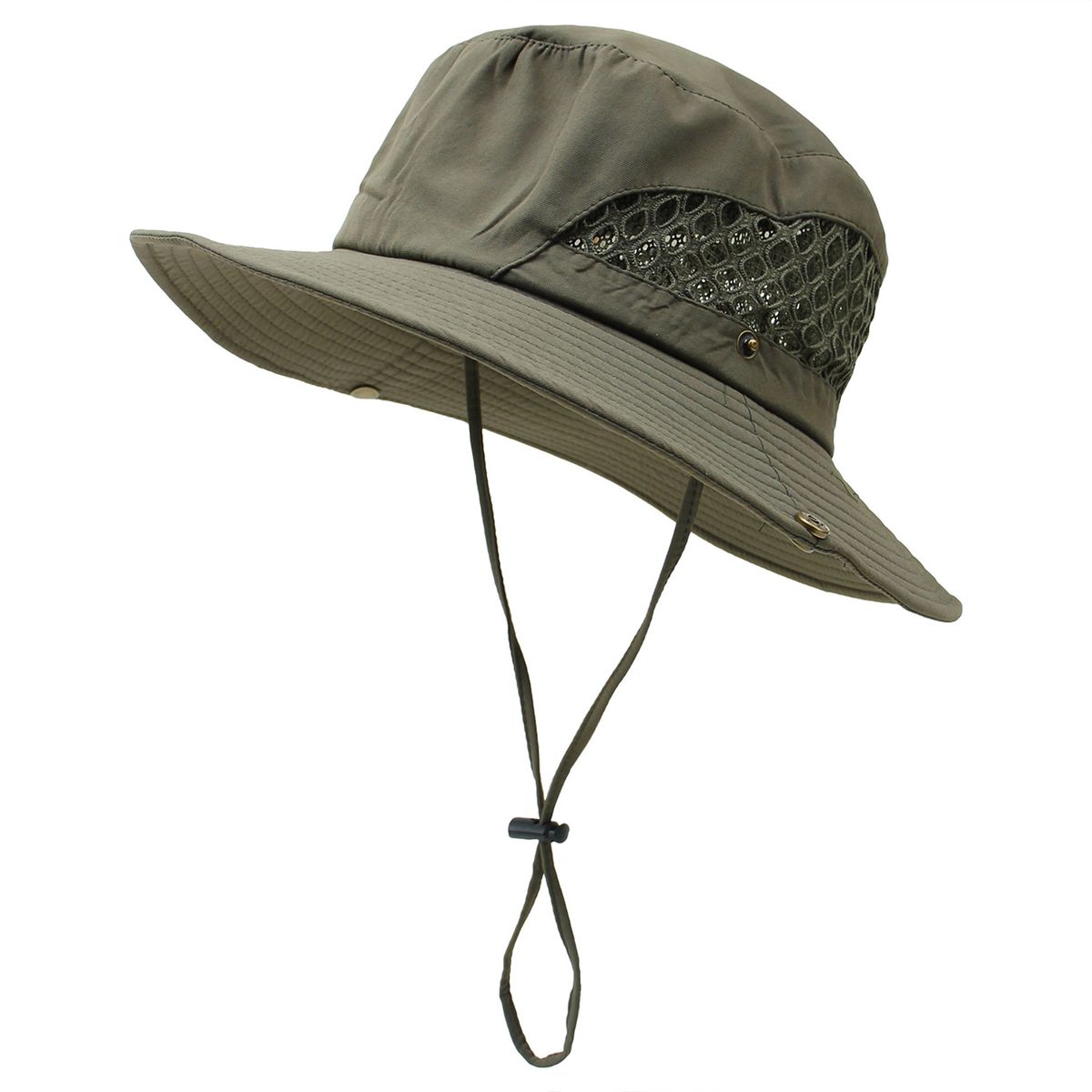Fishing Hat?Foldable?Decorative?Cotton?Young-Army Green
