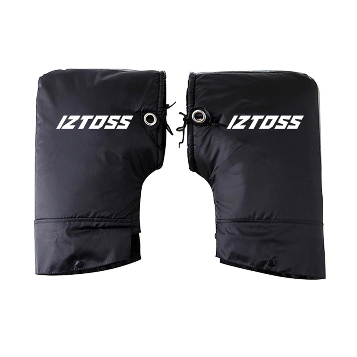 Motorcycle Handlebar Gloves Windproof Waterproof Motorcycle Mittens Grip Handlebar Muff Black