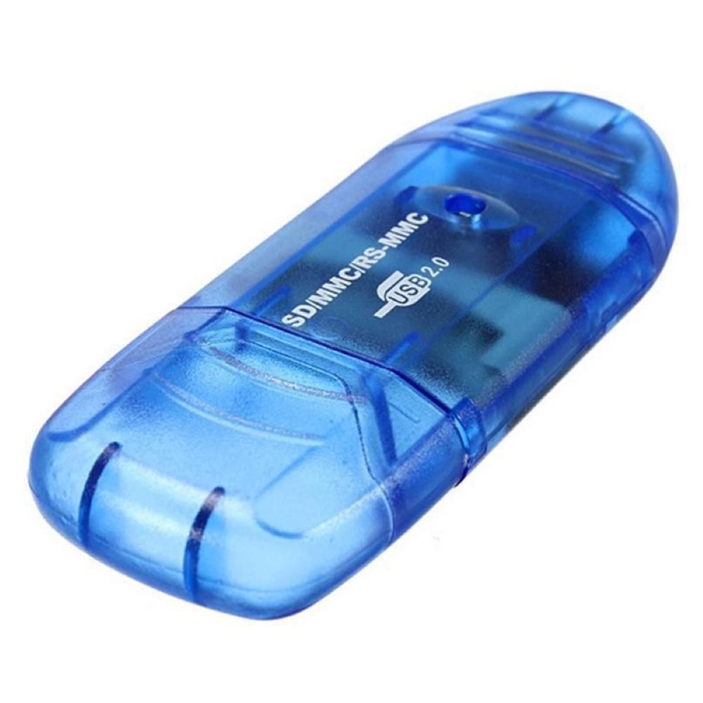 Mini USB 2.0 High Speed Micro-SD Phone Memory Card-Blue