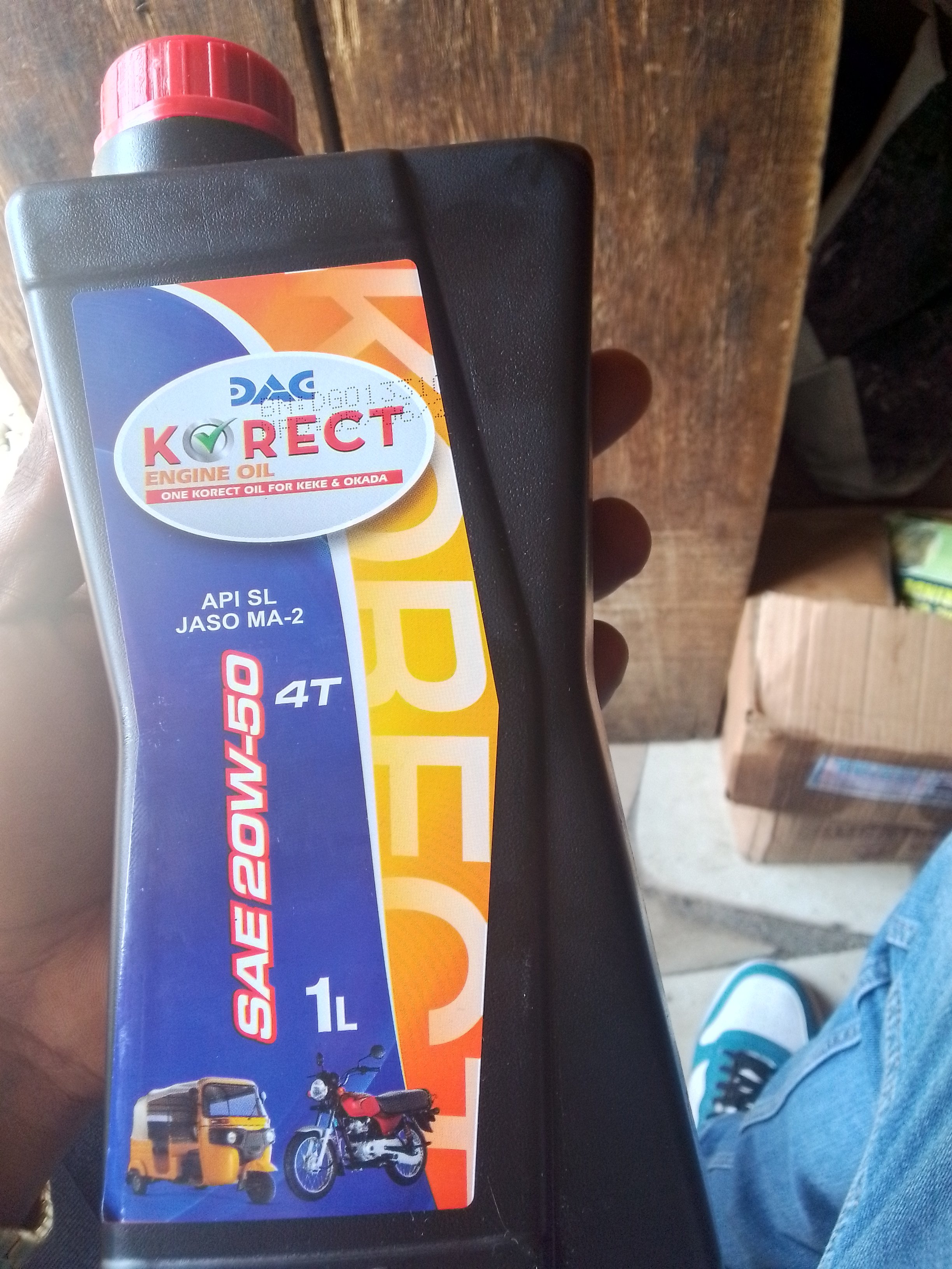 Korect engine oil 
