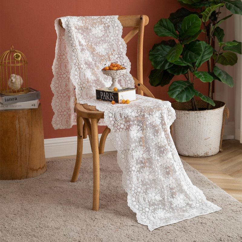 Lace Table Runner Wedding Decoration, Size: 40x180cm