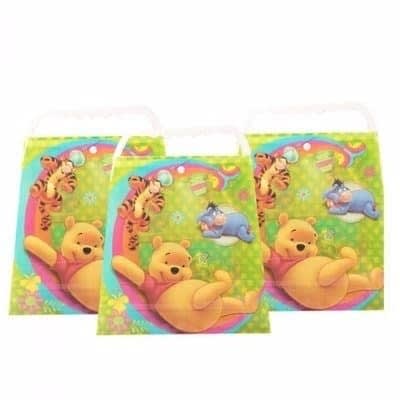 Winnie The Pooh Party Loot Bags - Pack Of 6