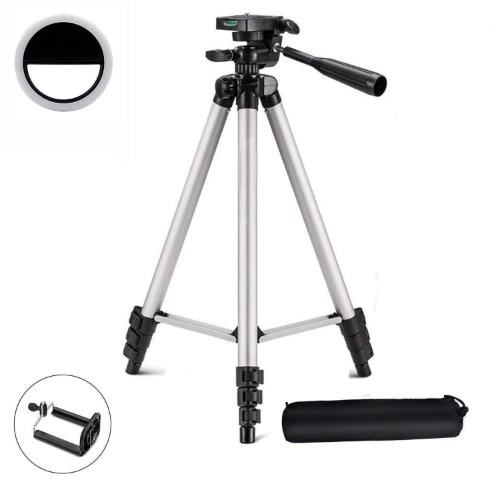 Tripod 3110 Stand Holder + Phone Selfie Ring Light