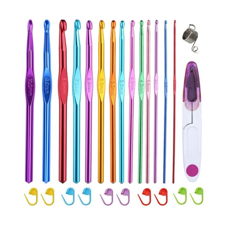 26 PCS/Set Single Head Crochet DIY Knitting Tool Material