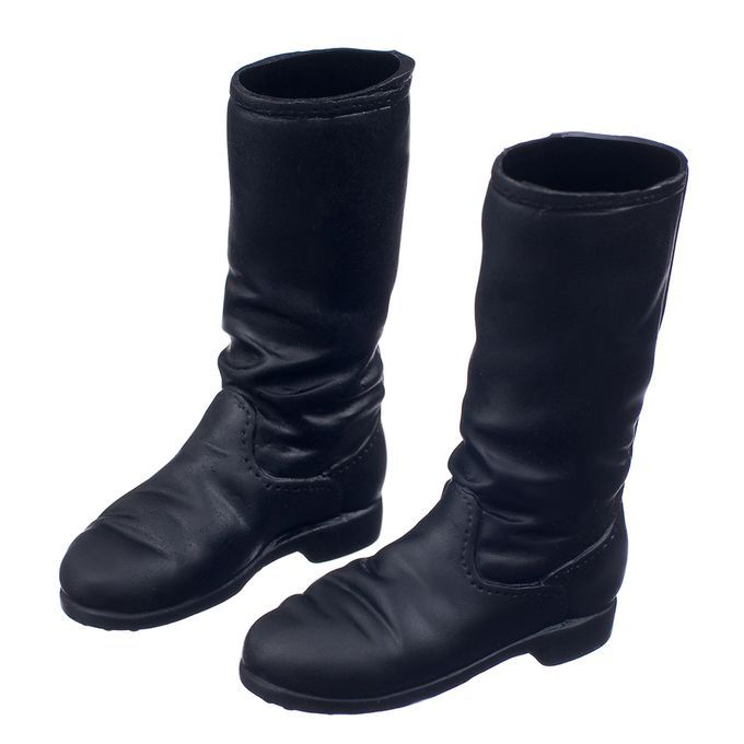 16 Female Flat Knee High Long Boots Shoes Accessories For 12 Black 1