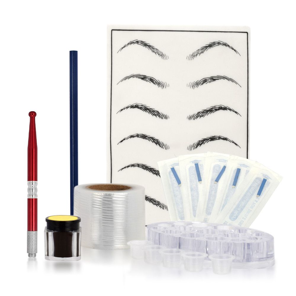 Microblading Kit Eyebrow Tattoo Needle Pen Set With Tattoo