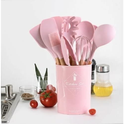 Silicones Cooking Spoon Set - 12 Pcs