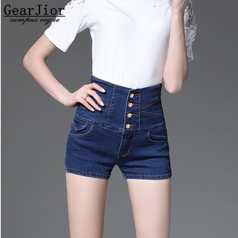 2017 New Women's Spring Summer Big Yards High Waist Denim