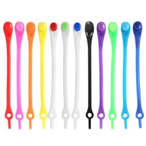 Elastic Silicone Shoe Lace - 12pieces