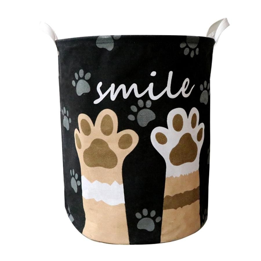 Cartoon Waterproof Laundry Hamper Dog Pattern Storage