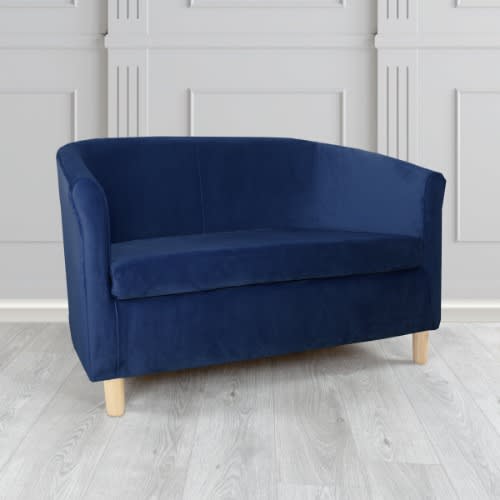 Double Fabric Seaters Sofa Tub - Dark Blue Armchair/ Bucket Chair