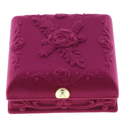 Embossed Velvet Jewelry Display Case
