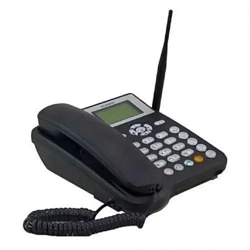 Landline Sim Card Phone - Black